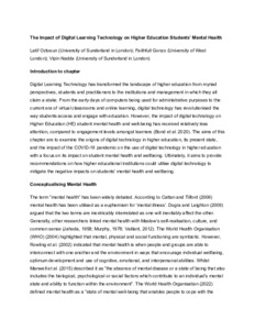 The Impact of Digital Learning Technology on Higher Education Students ...
